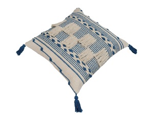 Bohemian Handmade Cotton Square Cushion Cover with Tassels Tufted Customizable <b>Throw</b> Pillow Case <b>for</b> <b>Bed</b> Sofa Living Room Decor - Product Image 4