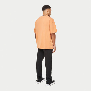 T-shirts d'été pour hommes en tricot, coupe ample, anti-boulochage, respirants, séchage rapide, motif uni, col rond, 320 GSM, haute qualité, sur mesure - Product Image 5