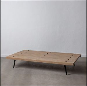 โต๊ะกาแฟไม้สไตล์โมเดิร์นมินิมอล โต๊ะกลางหรูหราสำหรับห้องนั่งเล่น เฟอร์นิเจอร์ตกแต่งบ้าน ดีไซน์มีสไตล์ - Product Image 1