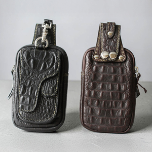 Riñonera de cuero genuino de primera calidad para hombre, para viajes y artículos esenciales diarios - Product Image 5