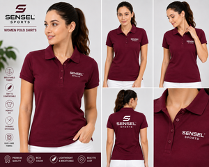 Polo pour femme en jersey tricoté respirant à séchage rapide, imprimé, décontracté, esthétique, pour le tennis, avec boutons sur le devant, en piqué - Product Image 6