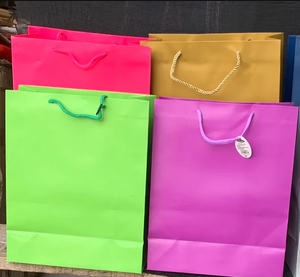 Sacs en papier kraft en gros - Sacs en papier personnalisés avec logo imprimé - Sacs de courses à taxes minimales 2026 - Product Image 3