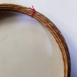 image is of a hank of braided <b>cord</b>, Gauge Twisted Square Non Tarnish Wire as <b>leather</b> or gut - Product Image 5