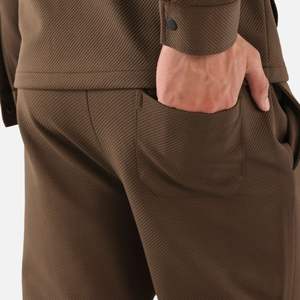 กางเกงขายาวผู้ชายผ้าฝ้ายผสมขนสัตว์ทรงปกติสุดหรู ผลิตตามสั่ง 100% ผ้าฝ้าย พร้อมกระเป๋า  รับผลิตแบบ OEM ODM - Product Image 4