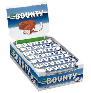 Achetez en gros des barres chocolatées enrobées de cacao Bountyy, 1 boîte de 24 pièces - Product Image 1