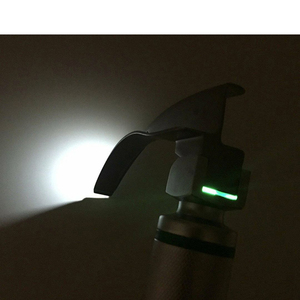 Ensemble de laryngoscope à fibres optiques Macintosh avec 4 lames et manche moyen, réutilisable, en acier inoxydable, qualité médicale CE ISO - Fournisseur OEM - Product Image 4