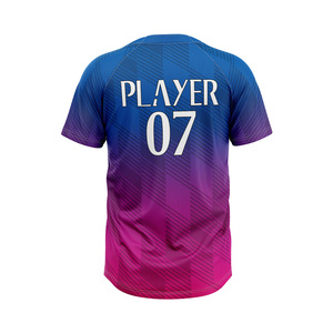 Custom Plus Size Men's Baseball Jerseys Custom Team Names/Numbers Heat Transfer Printed <b>Logo</b> Moisture Wicking 100% Polyester - Product Image 5