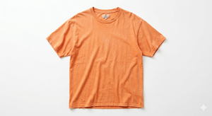 <b>Orange</b> Washed Casual Blank Digital Printing Regular Fit Short Sleeve O-Neck Streetwear T-<b>Shirt</b> for <b>Men</b> - Product Image 1