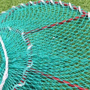 Nouvelle cage flottante en HDPE pour l'aquaculture, piège en acier et filet PE, diamètre 24'' rond, pour crabes, homards, crevettes, poissons, utilisation en haute mer - Product Image 6