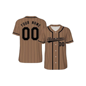 Camiseta de Béisbol 100% Algodón Orgánico de Secado Rápido y Transpirable, Diseño Personalizado, Protección UV Antibacteriana, Servicio OEM, Nombre del Equipo Personalizado - Product Image 1