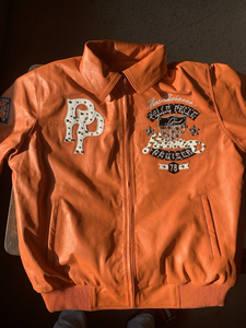 OEM Manufacturer Embroidery Street Wear Leather Jacket Custom Cowhide <b>Genuine</b> Leather Men's Winter Stand Front Eco-Friendly - Product Image 5