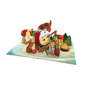 3D Pop Up <b>Card</b> Merry Christmas Santa Clause <b>Playing</b> Guitar Handmade <b>Card</b> Paper Craft Pop Up <b>Card</b> Christmas Greeting <b>Card</b> 3D - Product Image 3