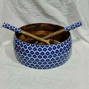 Los Más Vendidos en India, Tazones Modernos Desechables para Servir Ensaladas, Hechos a Mano con Madera de Mango y Acacia, Vajilla para Fiestas, HANDICRAFT HUB Uttar - Product Image 3