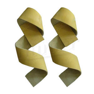 Sangles de musculation personnalisées avec logo 2026, antidérapantes, en cuir suédé pour l'entraînement de force - Product Image 4