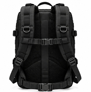 Mochila Táctica Negra con Parche de la Bandera de EE. UU., Sistema Molle, Gran Capacidad - Product Image 6