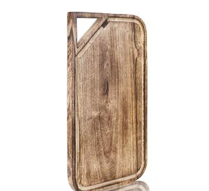 เขียงไม้สไตล์ชนบทสำหรับประสบการณ์การทำอาหารแบบดั้งเดิม พร้อมลายไม้ธรรมชาติและฐานที่แข็งแรง - Product Image 1