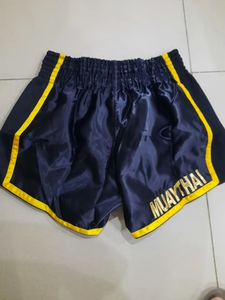 Shorts de Muay Thai al por Mayor de Fábrica, Pantalones de Boxeo Transpirables para Hombre y Mujer, Shorts de Boxeo de Muay Thai con Logotipo Personalizado, Satinados - Product Image 3