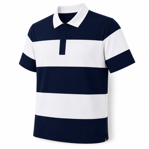 High Quality <b>Men</b> Striped <b>Collar</b> <b>Shirt</b> Trendy Quiet Luxury Color Block Short Sleeve <b>Shirt</b> Oversized <b>Mens</b> Striped <b>Collar</b> <b>Shirt</b> - Product Image 5