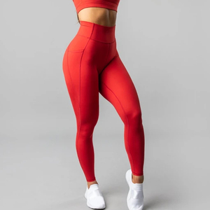 Gym Sport Leggings Women Fitness High Waist <b>Tummy</b> <b>Control</b> Breathable Eco-Friendly Quick Dry Seamless Yoga Pants Workout Scrunch - Product Image 3