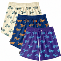 Celana Pendek Basket Mesh Polyester Custom Digital Print Berkualitas Tinggi Musim Panas Pria Unisex 5 Inch Inseam Ukuran Besar Bernapas Cepat Kering