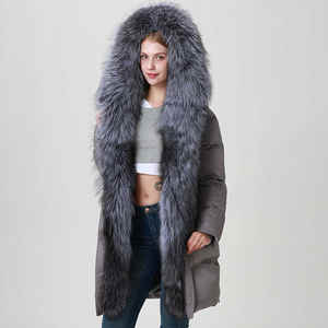 Chaqueta Corta de Mezclilla Impermeable para Mujer, con Capucha, Acolchada, Brillante, Talla Grande, para Invierno - Product Image 3