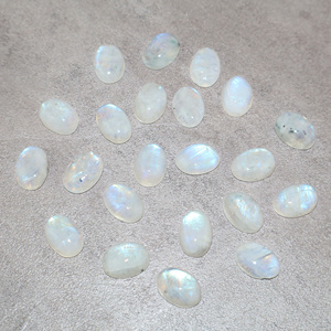 Pierre précieuse naturelle Rambo Moon Cabochon, forme ovale, 10x14mm, pierre en vrac pour la fabrication de bijoux, vente en gros, provenance Inde - Product Image 1