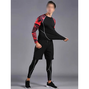 Trajes de Compresión para Hombre de Buena Calidad |   Conjunto de Compresión Deportiva para Hombre, Hecho en Fábrica con Materiales Personalizados, Secado Rápido y Transpirable, OEM - Product Image 2
