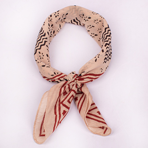 Foulard carré en coton fait main, imprimé au bloc, style Bagru, pour femme, couvre-tête et cou, bandana, mouchoir, vente en gros - Product Image 5