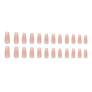 24 Uñas Postizas Largas Estilo Ins con Brillo <span class=keywords><strong>Nude</strong></span>, Hechas de Material ABS Duradero para Aplicación en Dedos - Product Image 5