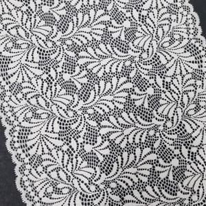 Cinta Elástica de Encaje con Diseño Floral, 23 cm, Nailon y Spandex, Tejido Elástico para Vestidos de Novia, Lencería y Ropa, Ligero - Product Image 2