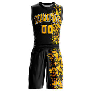 Ensemble d'uniformes de basketball pour hommes en tissu respirant à séchage rapide, nouveau style, design OEM, en vente en ligne - Product Image 2