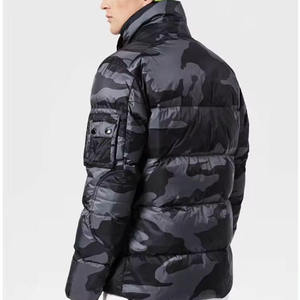 High Quality Customized <b>Mens</b> Winter Puffer Jacket <b>Top</b> Selling Hooded Streetwear Coat Front Logo Waterproof - Product Image 6