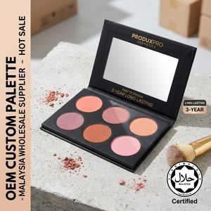 Paleta de Rubor Mineral Personalizada OEM, Resistente al Agua, Certificada Halal, Acabado Mate, Venta al Por Mayor de ProduxPro Malasia - Product Image 2