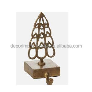 High Gold Tree Hook Vintage Christmas Decorations <b>Stocking</b> Holder for Indoor Mantel Indoor Christmas Accessories for Home <b>Xmas</b> - Product Image 1