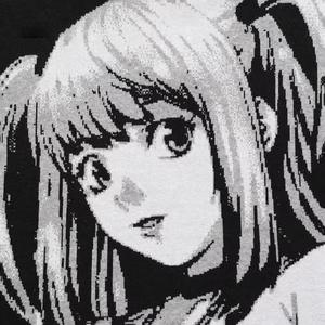 ผู้ผลิตเสื้อผ้ารับสั่งทำเสื้อสเวตเตอร์ผู้ชายถักลายอนิเมะแบบแจ็คการ์ด คอกลม แขนยาว สีดำ - Product Image 2