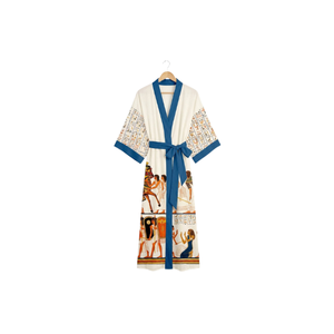 Women's Traditional Floral And <b>Red</b> Moon Embroidery Kimono/Kaftan Short Sleeve Loose Fit Cotton Ethnic Wholesale Women's Wear - Product Image 5