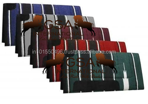 แผ่นรองอานม้าแบบตะวันตก ผ้าฝ้าย/อะคริลิก สไตล์นาวาโฮแบบดั้งเดิม แผ่นรองอานม้าแบบสั่งทำ มีหลายสีให้เลือกในราคาโรงงาน - Product Image 4