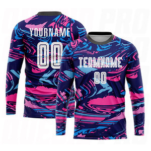 Uniforme de Fútbol Personalizado con Sublimación en Blanco y Rosa, Camiseta Deportiva Transpirable y Ligera para Equipos de Fútbol - Product Image 3