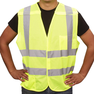 เสื้อกั๊กสะท้อนแสง ANSI Class 2 สำหรับงานก่อสร้าง อุตสาหกรรม ถนน และงานกลางแจ้ง ทนทาน ผลิตจากผ้าตาข่าย - Product Image 5