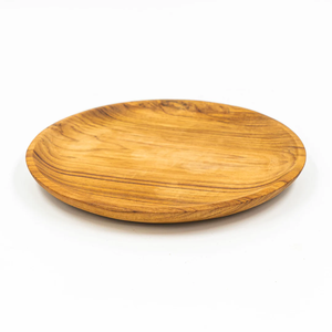 Platos de Madera de Color Natural, Vajilla Artesanal para Bodas y Fiestas, Platos de Madera Usados - Product Image 1