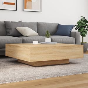 Tavolino da caffè in legno ingegnerizzato di quercia Sonoma 39,4x39,4x12,2 pollici - Product Image 3
