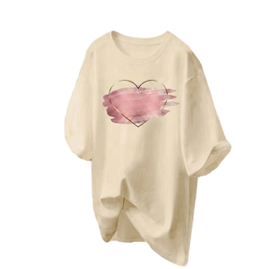Camisetas de Mujer a Precio Económico, de la Mejor Calidad, Color Liso, Manga Corta, Cuello Redondo, 100% Algodón, Tejido de Punto Transpirable - Product Image 3