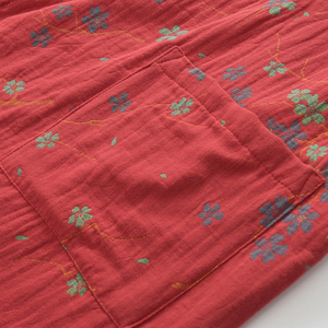 Oferta Especial: Bata de Dormir Ligera y Transpirable de Algodón Jacquard con Cuello en V y Mangas Largas para Mujer, Ideal para el Hogar - Product Image 4
