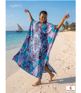 Stylish Premium Printed <b>Kaftan</b> Dress Ladies Beach Wear Soft Fabric Loose Fit <b>Summer</b> Resort Cover Up Island Vacation Export - Product Image 1