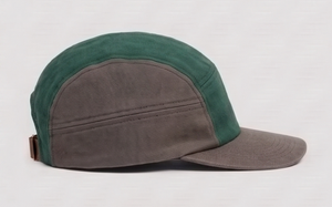 Gorra de béisbol unisex con bloques de color verde y gris, estilo casual, ajuste regulable, para las cuatro estaciones - Product Image 5