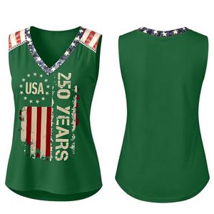 Camiseta sin mangas personalizada para mujer, cuello redondo, ecológica, con serigrafía, informal, transpirable, tejida, 95% nailon, con logo frontal. - Product Image 3