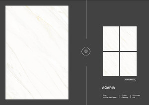 กระเบื้องพอร์ซเลนสำหรับอพาร์ทเมนท์สมัยใหม่ ขนาด 120x180 ซม. หนา 9 มม. ผิวมันเงาเคลือบดิจิตอล กันลื่น ทนกรด เหมาะสำหรับโรงเรียน ACCENTS - Product Image 6