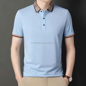 Vente directe d'usine, polo pour homme de haute qualité, 100% coton, tricoté, polo décontracté de golf pour homme - Product Image 4