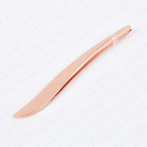 Custom Logo Stainless Steel Slanted Eyebrow Tweezers Anti Static Lightweight Precision Beauty <b>Tool</b> Eco Friendly - Product Image 2