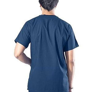 Doctor Medical Uniform Scrubs Set Soft Breathable Fabric Lightweight Comfortable Short Sleeve <b>Top</b> and Trousers Hospital Workwear - Product Image 2